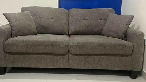 Comfortable 3-Seater Sofa in Brown