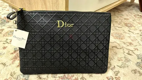 Dior Black Pouch - Elegant and Stylish