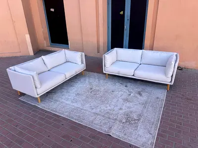 Crate and barrel 2 plus 2 seater sofa set