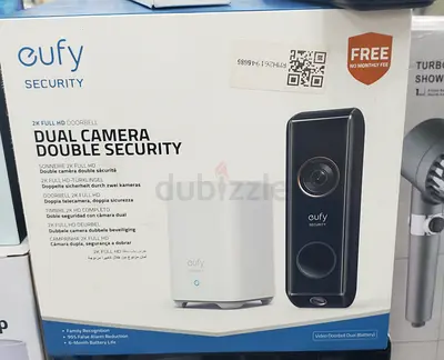 eufy Security Video Doorbell Dual Camera (Battery-Powered) with Homebase, Dual Motion Detection, Pac