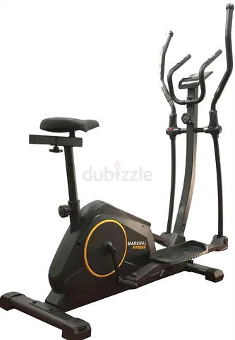 Elliptical Bike and Upright Exercise Bike 2 in 1 Cardio Dual Trainer