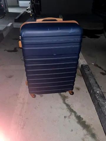 Stylish Navy Blue Luggage for Travel brand cool life 28 inch