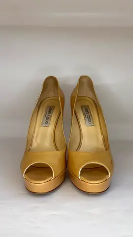 Elegant Jimmy Choo Peep-Toe Heels - Size 39