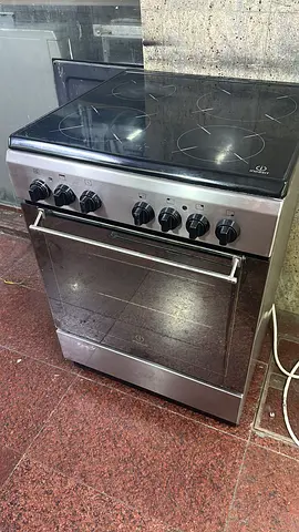 Indesit full electric ceramic 4 hobs cooking range oven fan stove 60x60 WHK sale