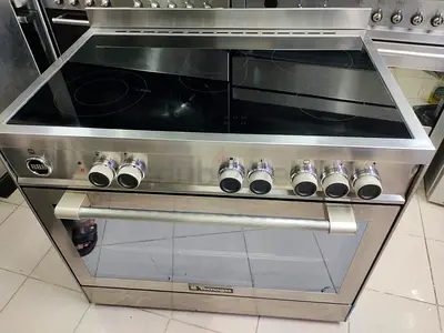 Technogass latest model full electric ceramic 5 hobs cooking range oven fan stove 90x60 made in Ital