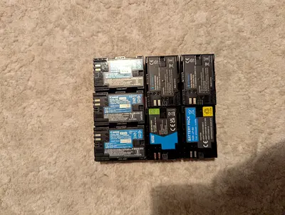 Canon lpe6 battery 7 pcs