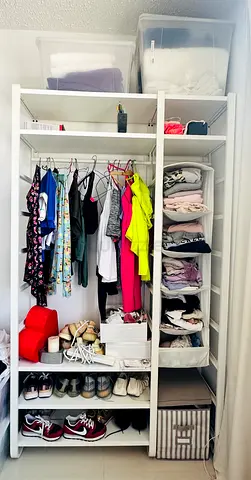 Metallic open Wardrobe