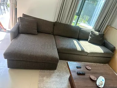 Cratebarrel L shape sofa