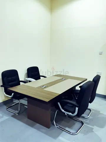 Modern Office Conference Table with Executive Chairs