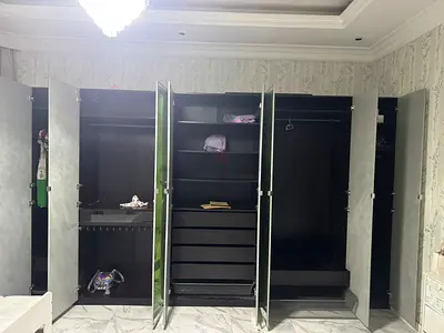 8 doors wardrobe wood