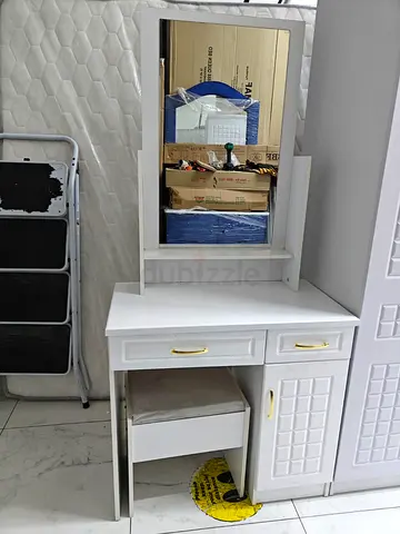 Stylish White Dresser with Mirror