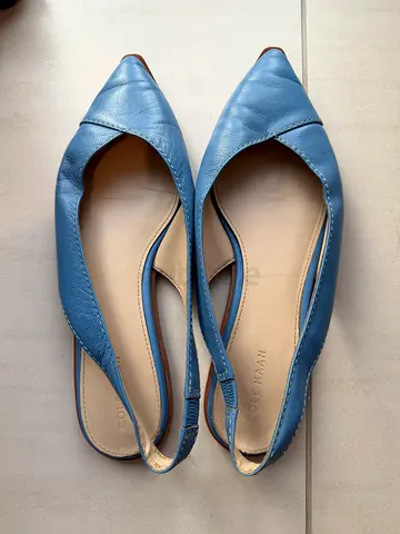 Stylish Cole Haan Blue Flats