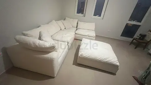 5___ pieces Modular The Loom Collection Corner Sofa with footstool