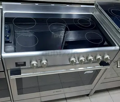 Bosch series 8 electric ceramic cooking range oven dual fan stove 90x60 made in Italy