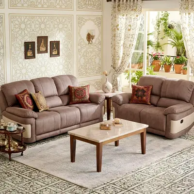 Comfortable and Stylish Reclining Sofa Set