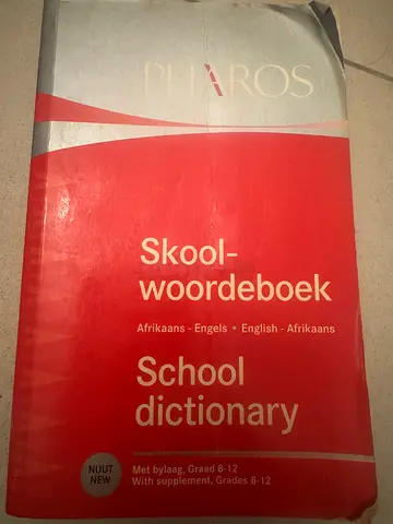 Pharos School Dictionary Afrikaans-English / English- Afrikaans
