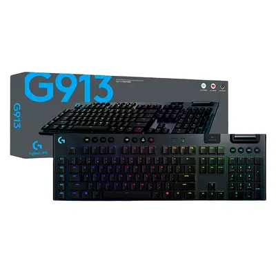 Logitech G913 Wireless Gaming Keyboard - GL TACTILE (BROWN SWITCH)