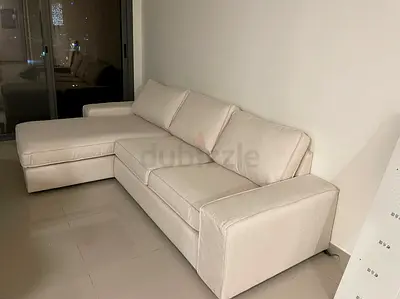 Ikea Kivik L Shape Sofa Beige Perfect Condition