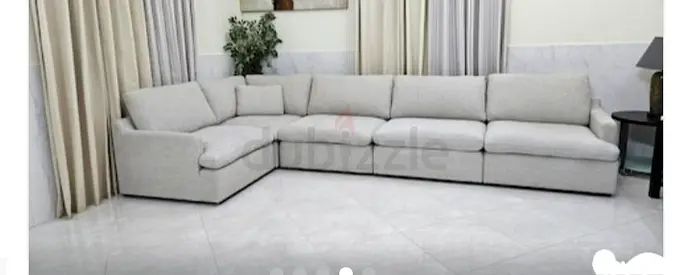 Home Center swin feather filled Corner Sofa Beige