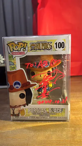 Signed Funko Pop! of Portgas D. Ace