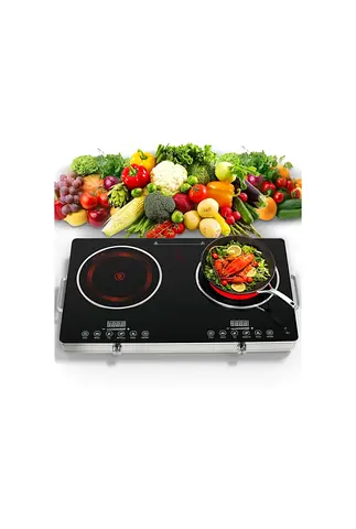 Double Induction Cooktop with Integrated Controls