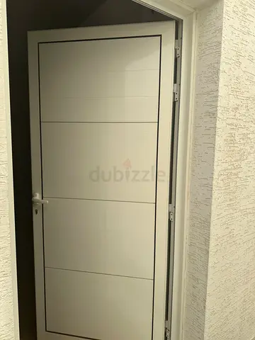 Aluminum door ready to pick