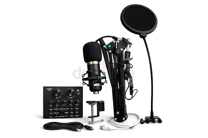 Complete Podcast  Recording Microphone Set – Excellent Condition