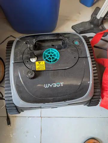 Large Intex Pool with Wybot Robotic Vacuum Cleaner - Smart Cleaning Solution