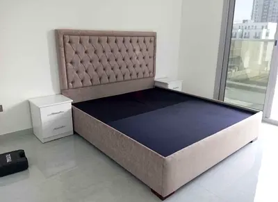 Elegant Bedroom Set with Plush Headboard