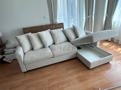 Almost brand new Condition IKEA Gronlid L Shape sofa Bed with storage