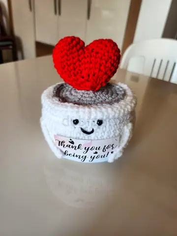 Handmade Crochet Heart for Valentines Day