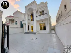 Classic villa for sale in Al Alia area – Ajman. Two floors, including electricity, water, and air 