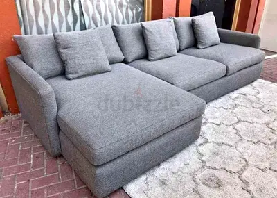 Premium Quality CrateBarrel Lounge Deep feather filled L Shape Sofa