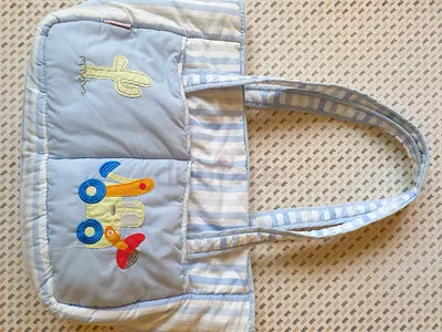 Adorable Baby Diaper Bag with Fun Embroidery