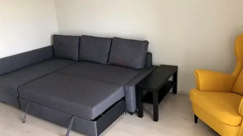 Comfortable Gray Sofa Bed with storage