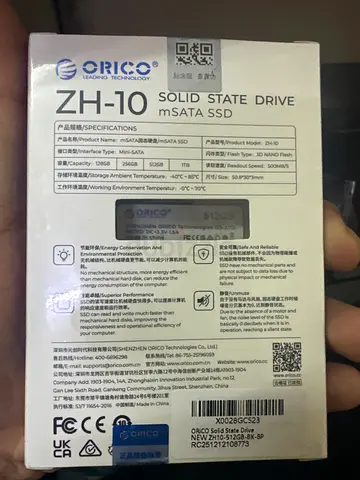 ORICO ZH-10 Solid State Drive - Fast msATA SSD 512 GB