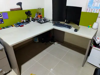 L shaped work table for sale