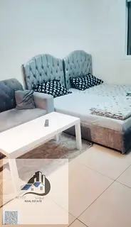 Furnished studio apartment available for monthly rent, including utilities and high-speed internet.