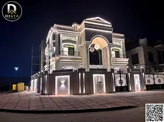 Classic villa for sale in Al Helio 2 area – Ajman. Two floors, registration fees included. Land ar