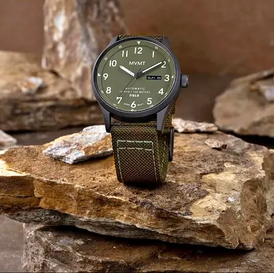 MVMT Original Pilot Green Lush Automatic Dial Watch