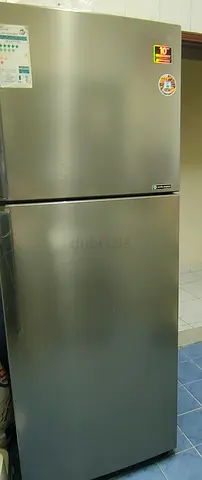 Stainless Steel Double Door Refrigerator