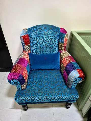 IKEA Vibrant Patchwork Armchair for Sale