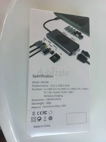Adapter 15 in 1 dockstation HDMI USB