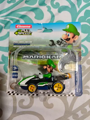 Mario Kart Luigi Pull-Back Toy