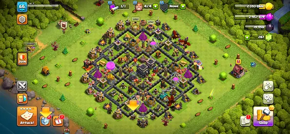Clash of Clans 9th Village town hall