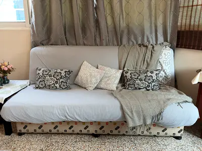 Pan Emirates/Home: 3 Seater Convertible Sofa Bed with Storage