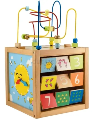Early learning center activity cube
