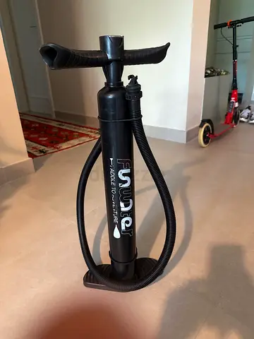 Paddleboard, camping mattress inflation pump