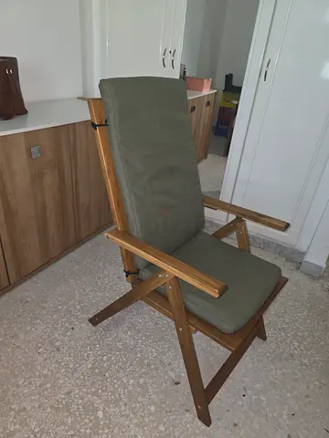 IKEA adjustable chair with cushion seat- rarely used