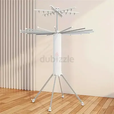 Foldable 360° Rotating Clothes Drying Stand